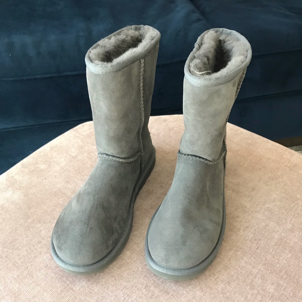 WORN ONCE Ugg Boots (Gray) - Size 8